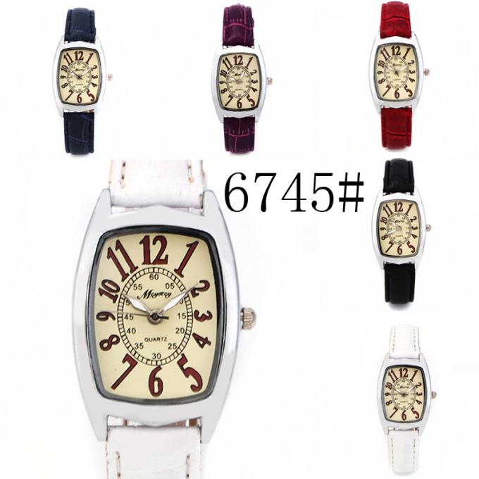 WJ-8379 아름다운 숙녀 실리콘 시계 줄 합금 상자 시계